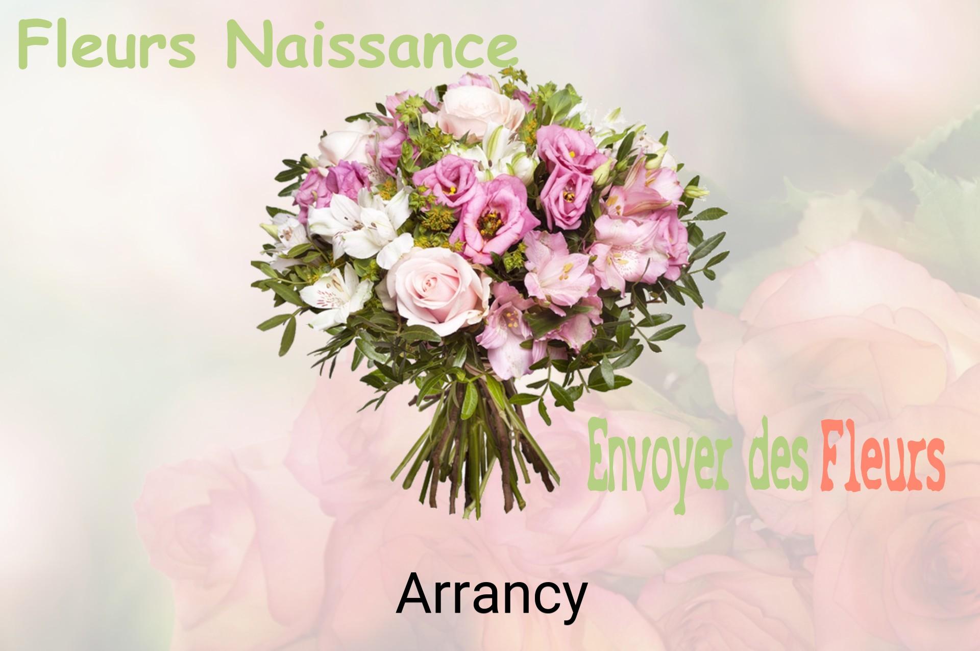 Bouquet de fleurs de naissance livré à Arrancy